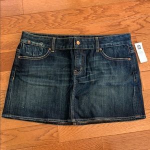 NWT Gap denim miniskirt size 14